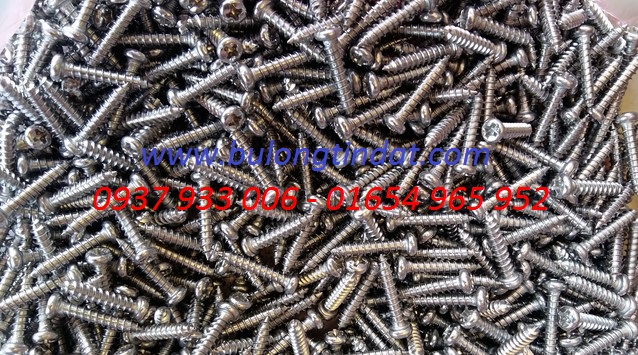 Vít đầu tròn pake inox